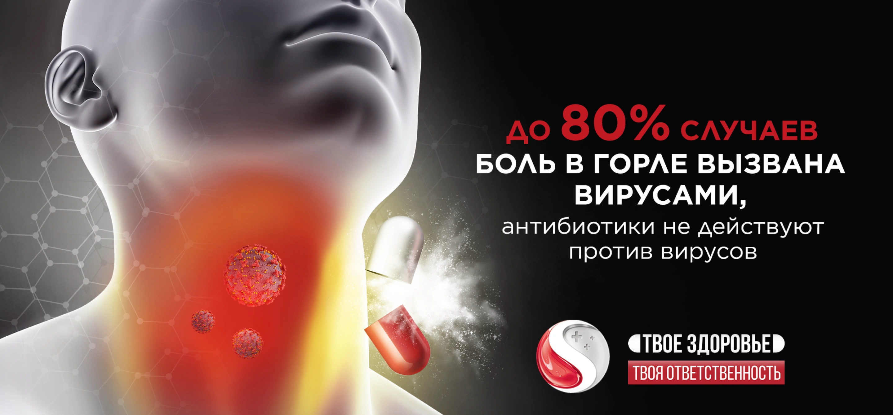 человек с больным горлом